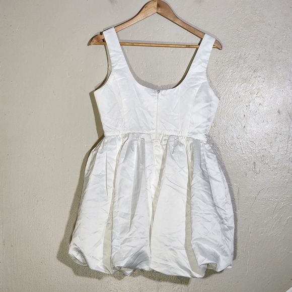 Lulus White Puff Mini Dress - Picture 3 of 11